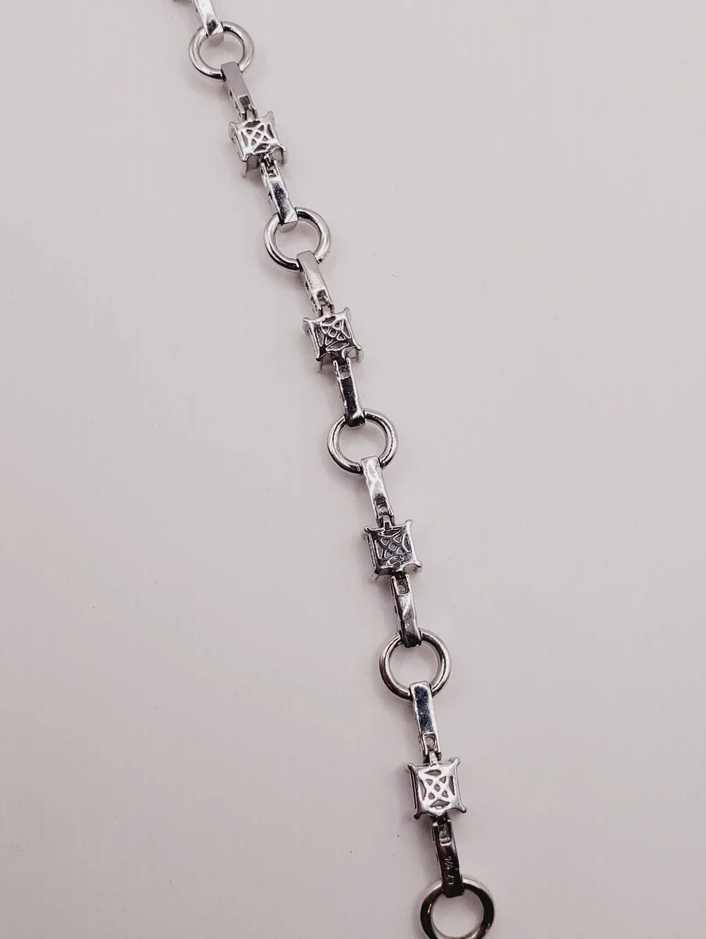 925 Sterling Silver Circle Link Bracelet